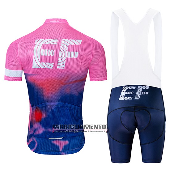Abbigliamento EF Education First 2019 Manica Corta e Pantaloncino Con Bretelle Rosa Blu - Clicca l'immagine per chiudere